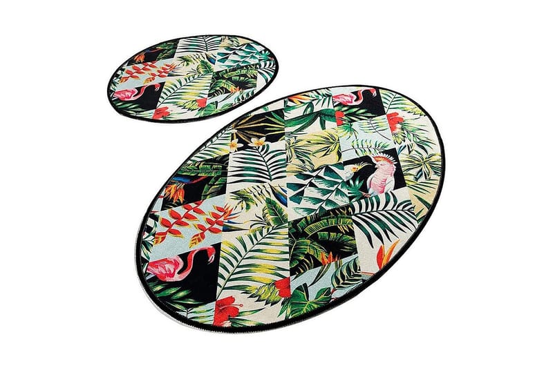 Chilai Home Badmatta Set om 2 - Multi - Textil & mattor - Mattor - Badrumsmatta