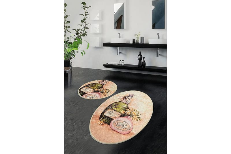 Chilai Home Badmatta Set om 2 - Multi - Textil & mattor - Mattor - Badrumsmatta