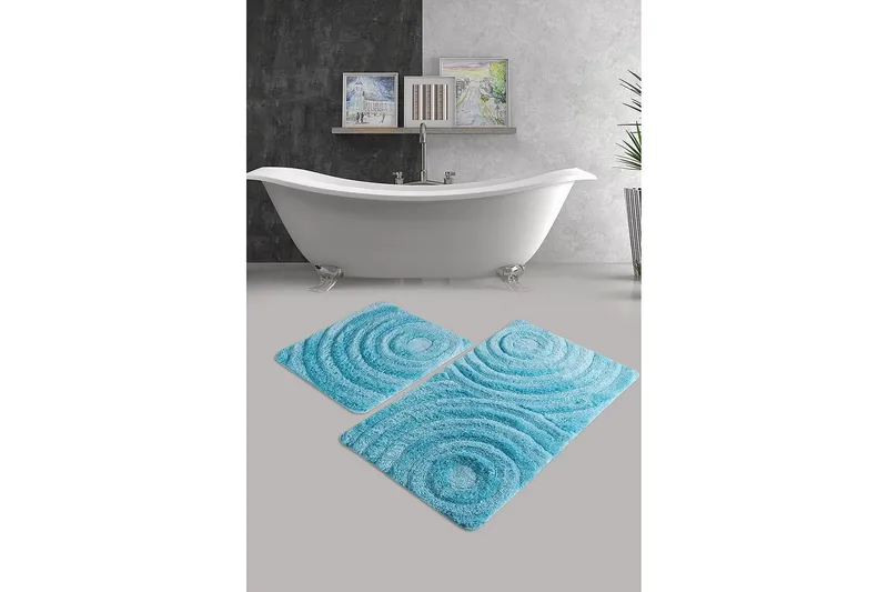Chilai Home Badmatta Set om 2 - Multi - Textil & mattor - Mattor - Badrumsmatta