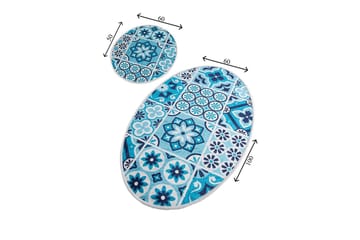 Chilai Home Badmatta Set om 2 - Multi - Textil & mattor - Mattor - Badrumsmatta