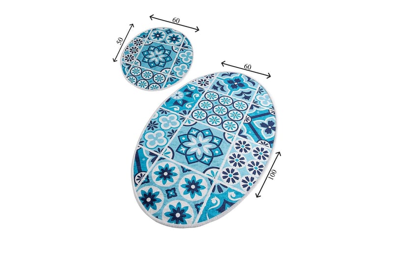 Chilai Home Badmatta Set om 2 - Multi - Textil & mattor - Mattor - Badrumsmatta