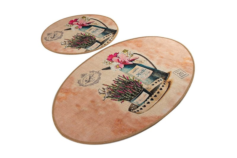 Chilai Home Badmatta Set om 2 - Multi - Textil & mattor - Mattor - Badrumsmatta