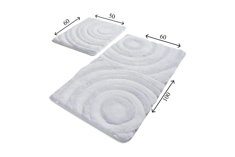 Chilai Home Badmatta Set om 2 - Multi - Textil & mattor - Mattor - Badrumsmatta