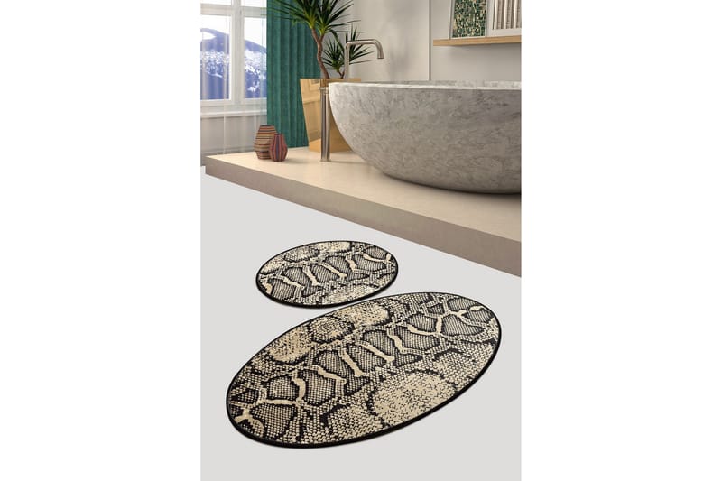 Chilai Home Badmatta Set om 2 - Multi - Textil & mattor - Mattor - Badrumsmatta