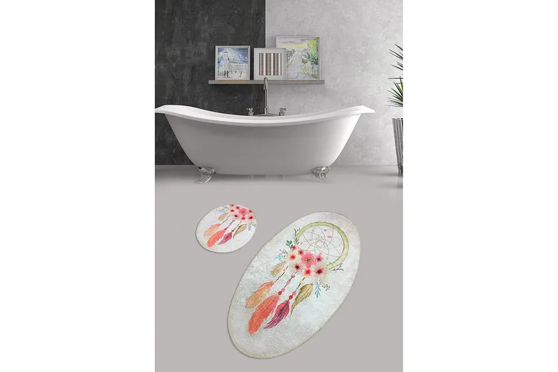 Chilai Home Badmatta Set om 2 - Multi - Textil & mattor - Mattor - Badrumsmatta