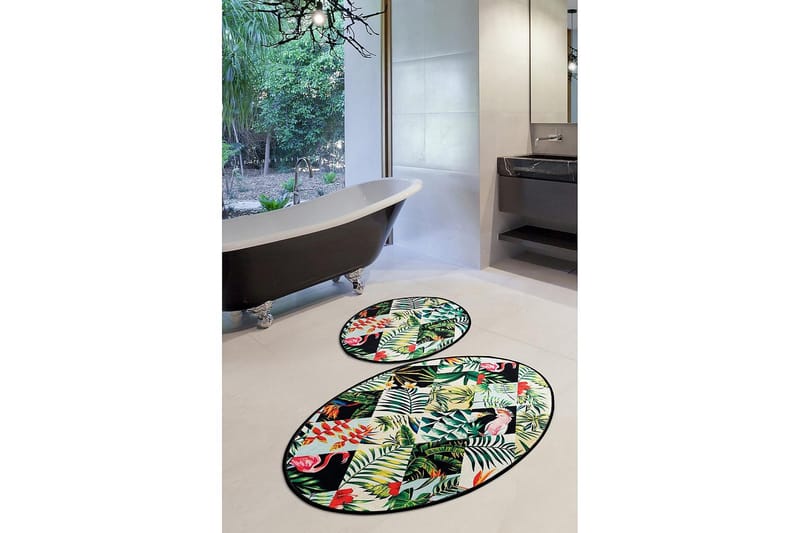 Chilai Home Badmatta Set om 2 - Multi - Textil & mattor - Mattor - Badrumsmatta