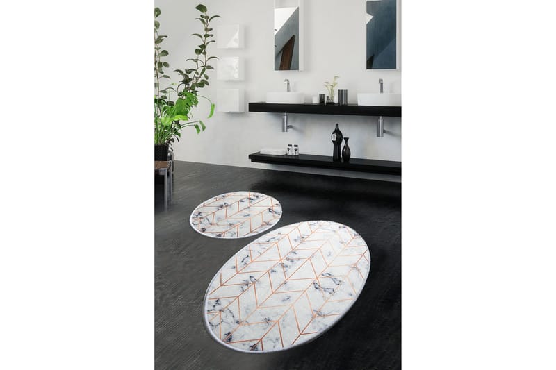 Chilai Home Badmatta Set om 2 - Multi - Textil & mattor - Mattor - Badrumsmatta