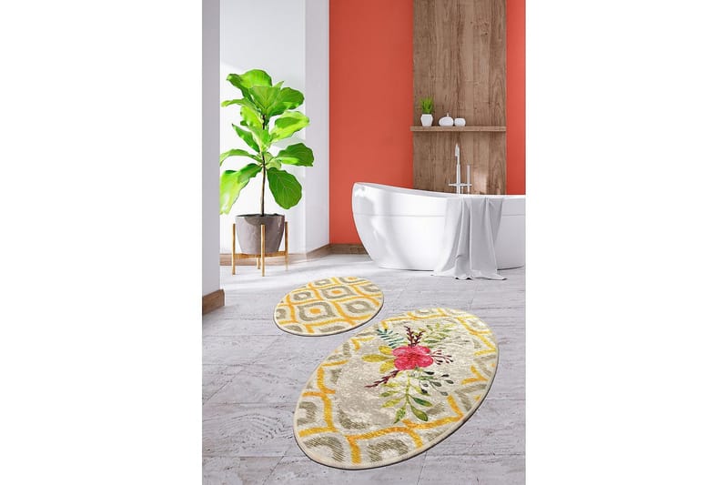 Chilai Home Badmatta Set om 2 - Multi - Textil & mattor - Mattor - Badrumsmatta