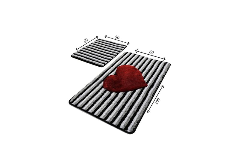 Chilai Home Badmatta Set om 2 - Multi - Textil & mattor - Mattor - Badrumsmatta