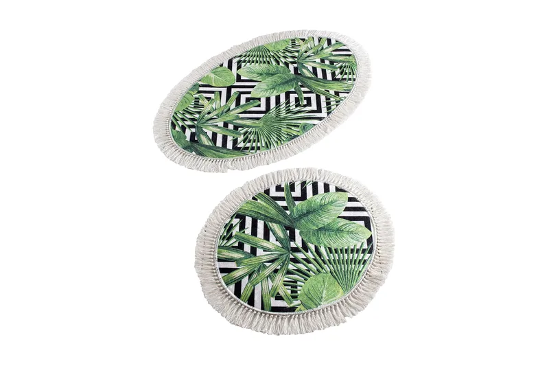 Chilai Home Badmatta Set om 2, Multi