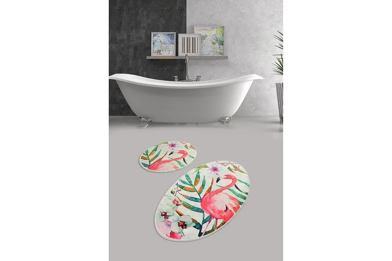 Chilai Home Badmatta Set om 2 - Multi - Textil & mattor - Mattor - Badrumsmatta