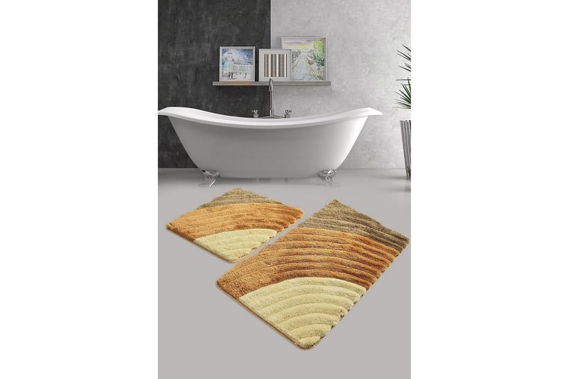 Chilai Home Badmatta Set om 2 - Multi - Textil & mattor - Mattor - Badrumsmatta
