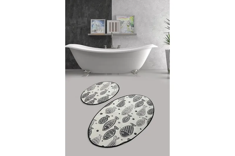 Chilai Home Badmatta Set om 2 - Multi - Textil & mattor - Mattor - Badrumsmatta