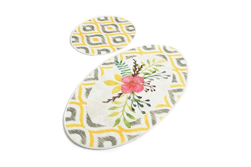 Chilai Home Badmatta Set om 2 - Multi - Textil & mattor - Mattor - Badrumsmatta