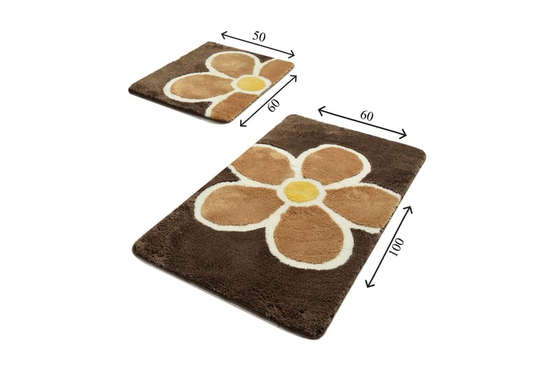 Chilai Home Badmatta Set om 2 - Multi - Textil & mattor - Mattor - Badrumsmatta