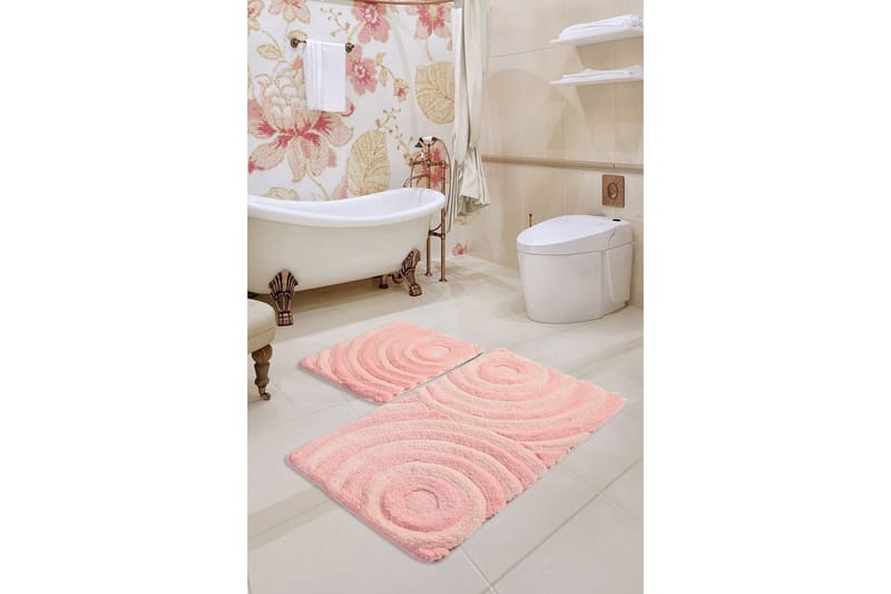 Chilai Home Badmatta Set om 2 - Multi - Textil & mattor - Mattor - Badrumsmatta