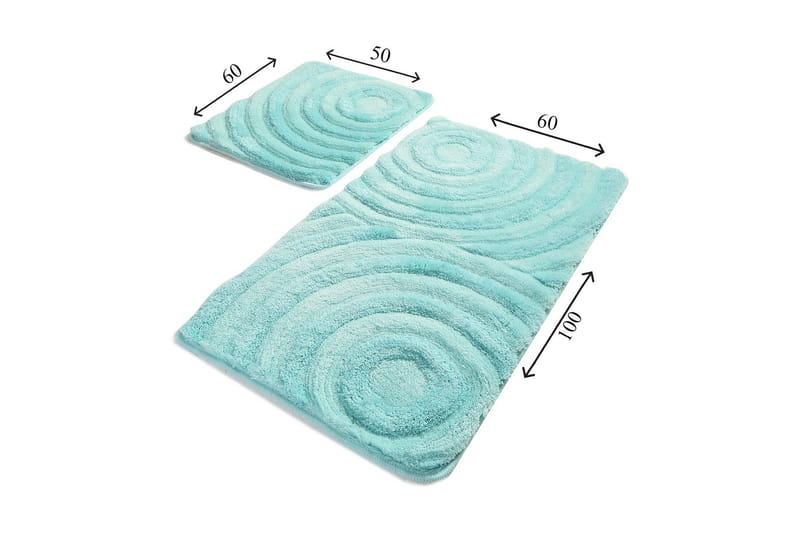Chilai Home Badmatta Set om 2 - Multi - Textil & mattor - Mattor - Badrumsmatta
