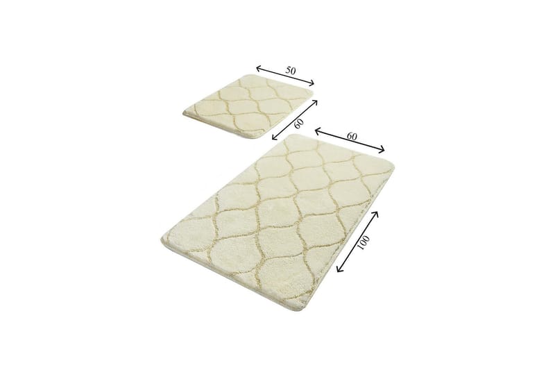 Chilai Home Badmatta Set om 2 - Multi - Textil & mattor - Mattor - Badrumsmatta