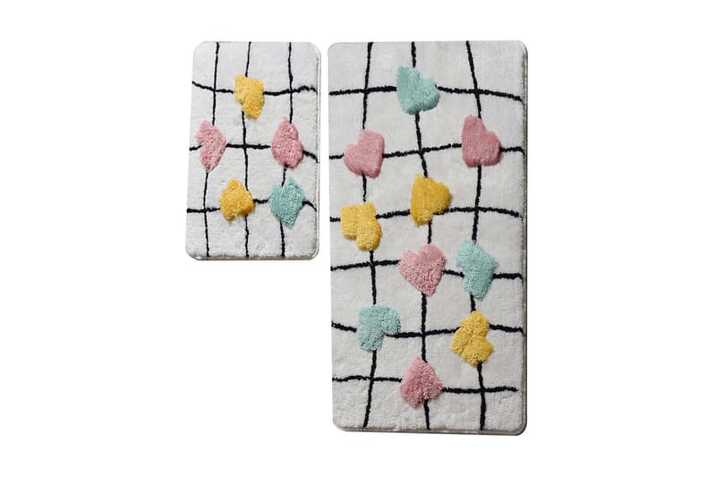 Chilai Home Badmatta Set om 2 - Multi - Textil & mattor - Mattor - Badrumsmatta