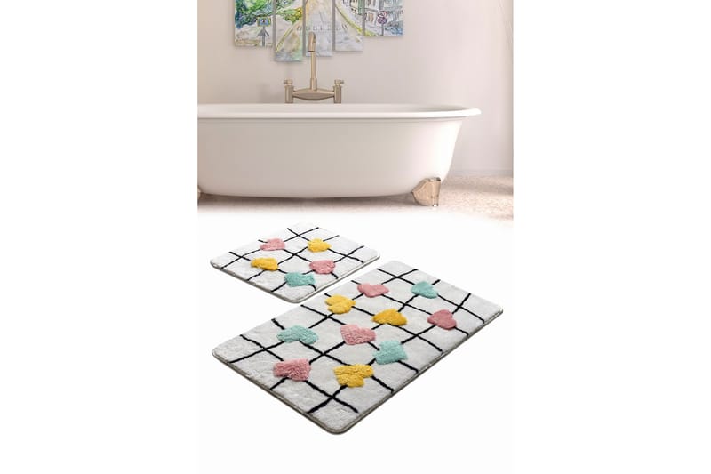 Chilai Home Badmatta Set om 2 - Multi - Textil & mattor - Mattor - Badrumsmatta