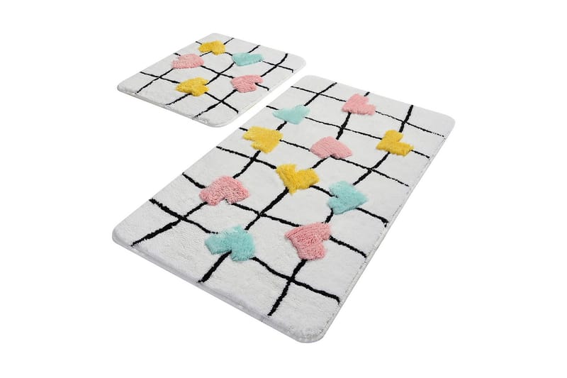 Chilai Home Badmatta Set om 2 - Multi - Textil & mattor - Mattor - Badrumsmatta