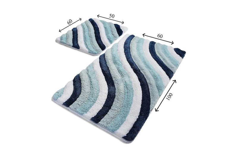 Chilai Home Badmatta Set om 2 - Multi - Textil & mattor - Mattor - Badrumsmatta