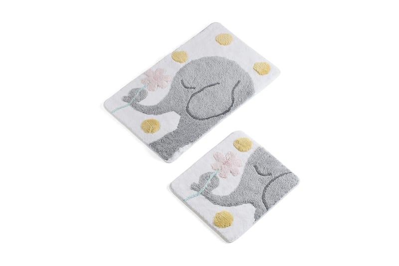 Chilai Home Badmatta Set om 2 - Multi - Textil & mattor - Mattor - Badrumsmatta