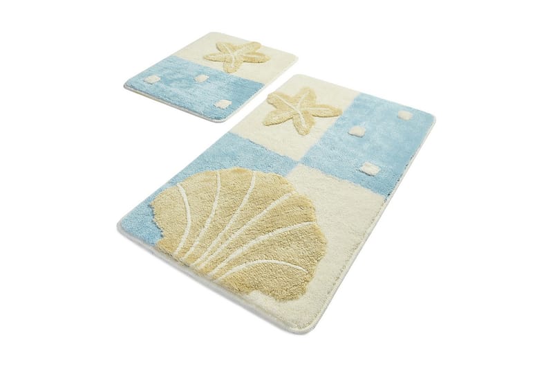 Chilai Home Badmatta Set om 2 - Multi - Textil & mattor - Mattor - Badrumsmatta