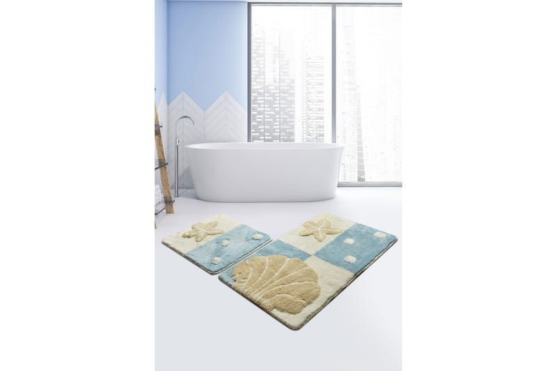 Chilai Home Badmatta Set om 2 - Multi - Textil & mattor - Mattor - Badrumsmatta