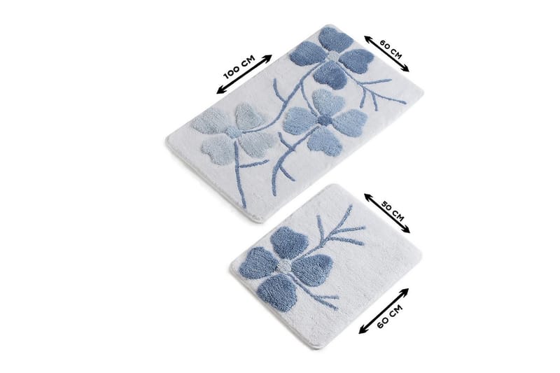 Chilai Home Badmatta Set om 2 - Multi - Textil & mattor - Mattor - Badrumsmatta
