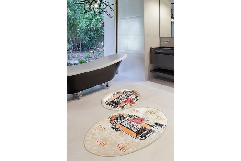 Chilai Home Badmatta Set om 2 - Multi - Textil & mattor - Mattor - Badrumsmatta