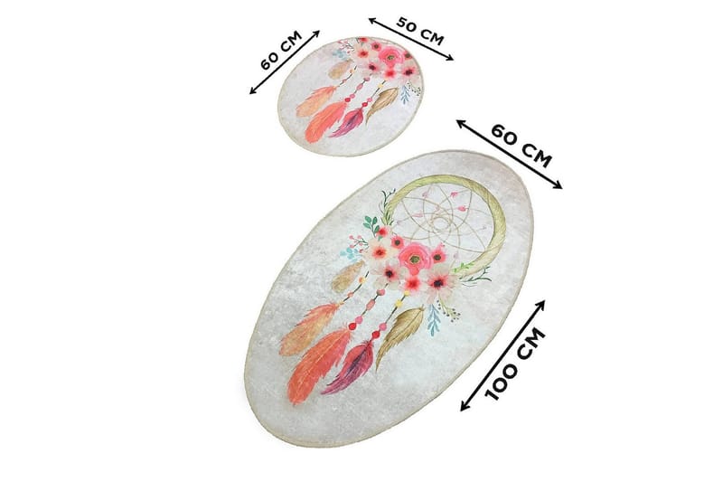 Chilai Home Badmatta Set om 2 - Multi - Textil & mattor - Mattor - Badrumsmatta