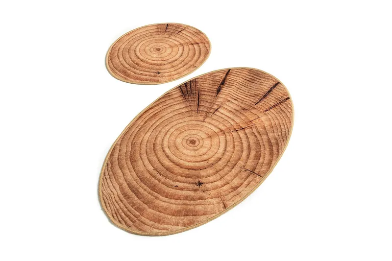 Chilai Home Badmatta Set om 2, Multi