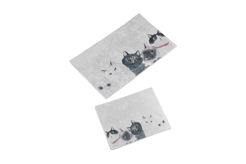 Chilai Home Badmatta Set om 2 - Multi - Textil & mattor - Mattor - Badrumsmatta