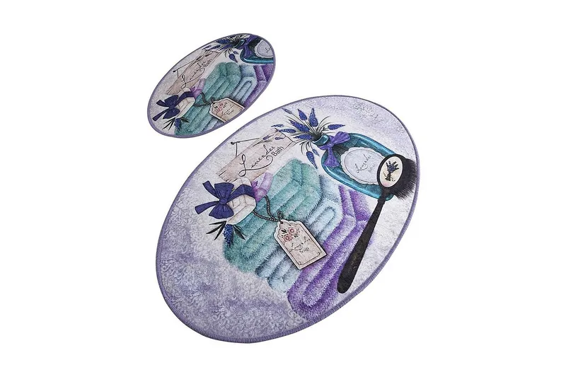 Chilai Home Badmatta Set om 2, Multi