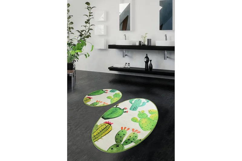 Chilai Home Badmatta Set om 2 - Multi - Textil & mattor - Mattor - Badrumsmatta