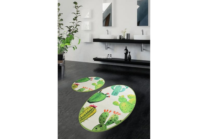 Chilai Home Badmatta Set om 2 - Multi - Textil & mattor - Mattor - Badrumsmatta