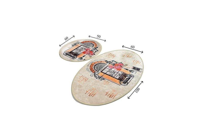 Chilai Home Badmatta Set om 2 - Multi - Textil & mattor - Mattor - Badrumsmatta