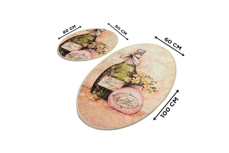 Chilai Home Badmatta Set om 2 - Multi - Textil & mattor - Mattor - Badrumsmatta