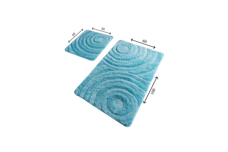 Chilai Home Badmatta Set om 2 - Multi - Textil & mattor - Mattor - Badrumsmatta