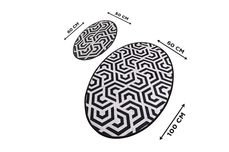 Chilai Home Badmatta Set om 2 - Multi - Textil & mattor - Mattor - Badrumsmatta