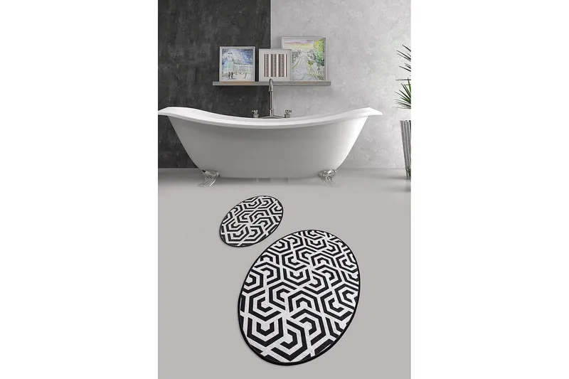 Chilai Home Badmatta Set om 2 - Multi - Textil & mattor - Mattor - Badrumsmatta