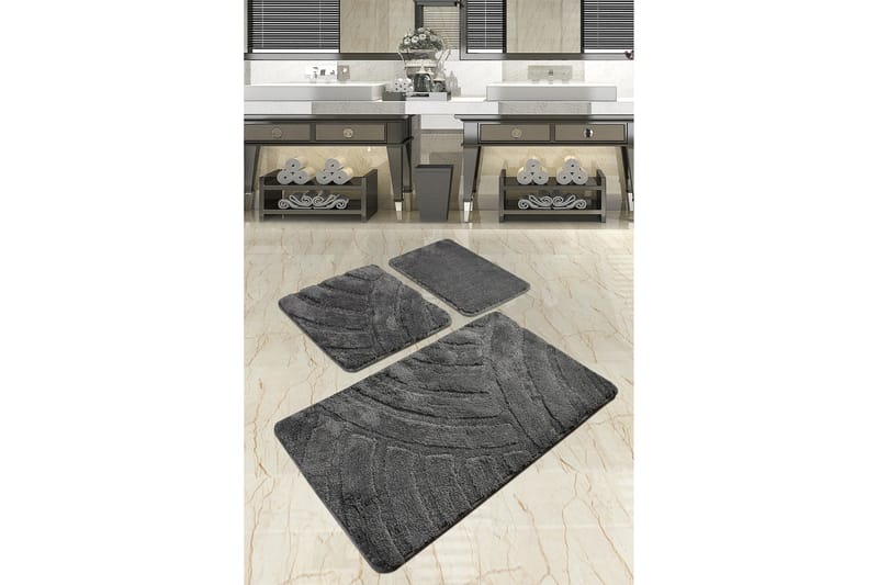 Chilai Home Badmatta Set om 3 - Multi - Textil & mattor - Mattor - Badrumsmatta