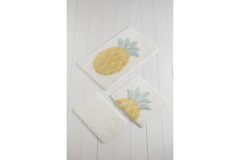Chilai Home Badmatta Set om 3 - Multi - Textil & mattor - Mattor - Badrumsmatta