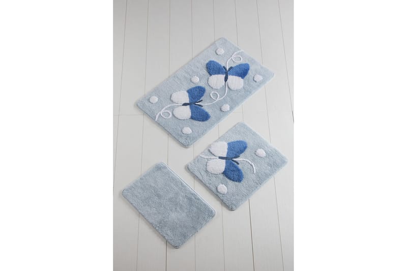 Chilai Home Badmatta Set om 3 - Multi - Textil & mattor - Mattor - Badrumsmatta