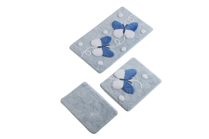 Chilai Home Badmatta Set om 3 - Multi - Textil & mattor - Mattor - Badrumsmatta