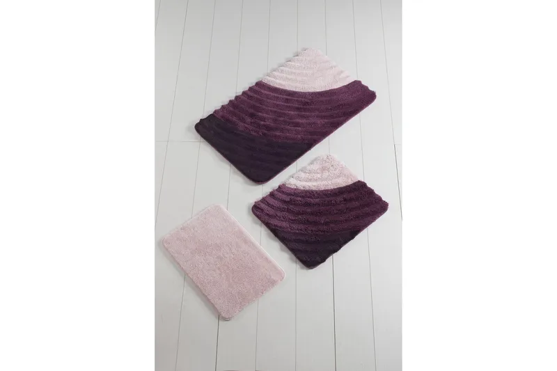 Chilai Home Badmatta Set om 3 - Multi - Textil & mattor - Mattor - Badrumsmatta
