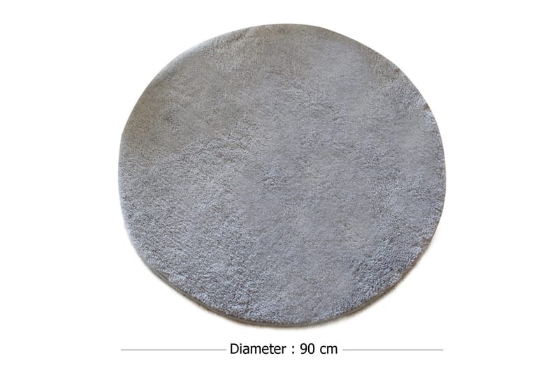 Chilai Home by Alessia Badmatta 90 Rund - Grå - Textil & mattor - Mattor - Badrumsmatta