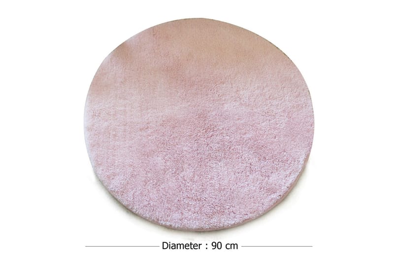 Chilai Home by Alessia Badmatta 90 Rund - Ljusrosa - Textil & mattor - Mattor - Badrumsmatta