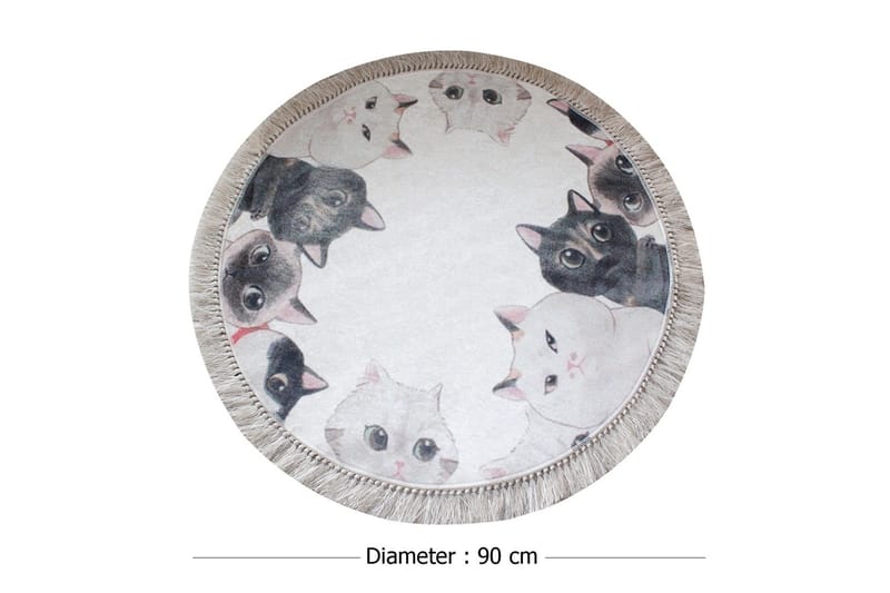 Chilai Home by Alessia Badmatta 90 Rund - Multi - Textil & mattor - Mattor - Badrumsmatta